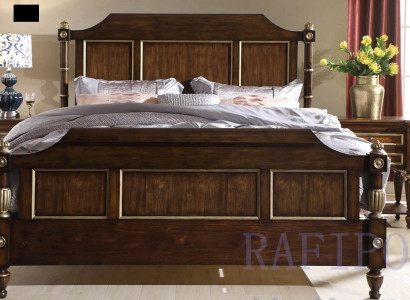 Designer Bett Klassisch Holz Hotel Betten Doppel Schlaf Zimmer Luxus 180x200 Neu